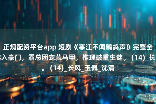 正规配资平台app 短剧《寒江不闻鹧鸪声》完整全集，科幻穿越入豪门，霸总团宠藏马甲，推理破重生谜。 (14)_长风_玉佩_沈清